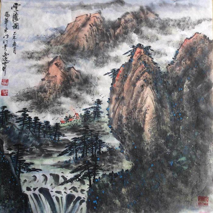 张华东山水画欣赏