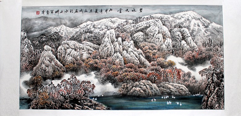 书画家钱立成和他的山水花鸟画艺术