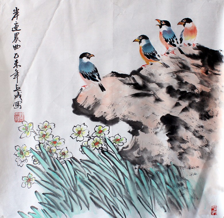 书画家钱立成和他的山水花鸟画艺术