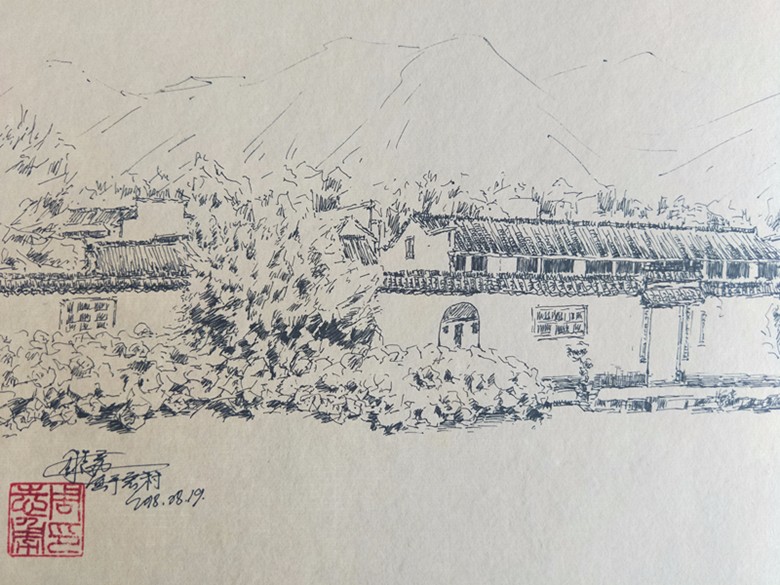 家门口里看宏村——周志勇师生宏村写生作品展在中州艺术馆举办