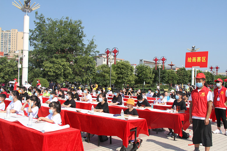 郸城县举办首届青少年书法绘画电视大赛