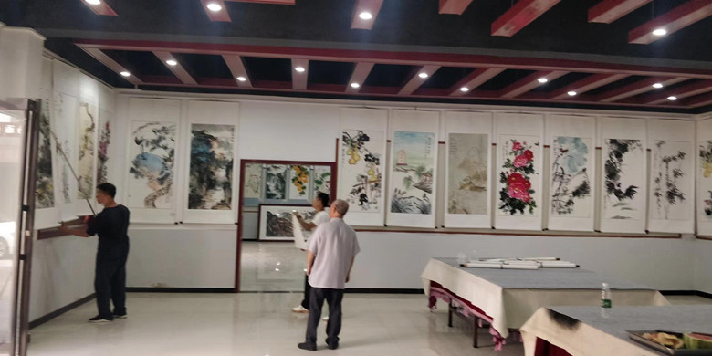 墨润郸城乡村振兴美术作品展在中州艺术馆展厅举办